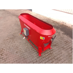 3 m3 3 helezonlu 380 elektrikli çift kapılı yem karma makinesi